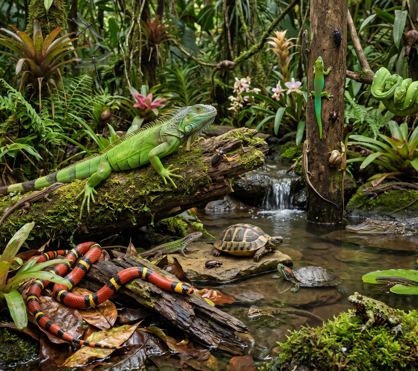 Echsen, Schlangen, Schildkröten und mehr