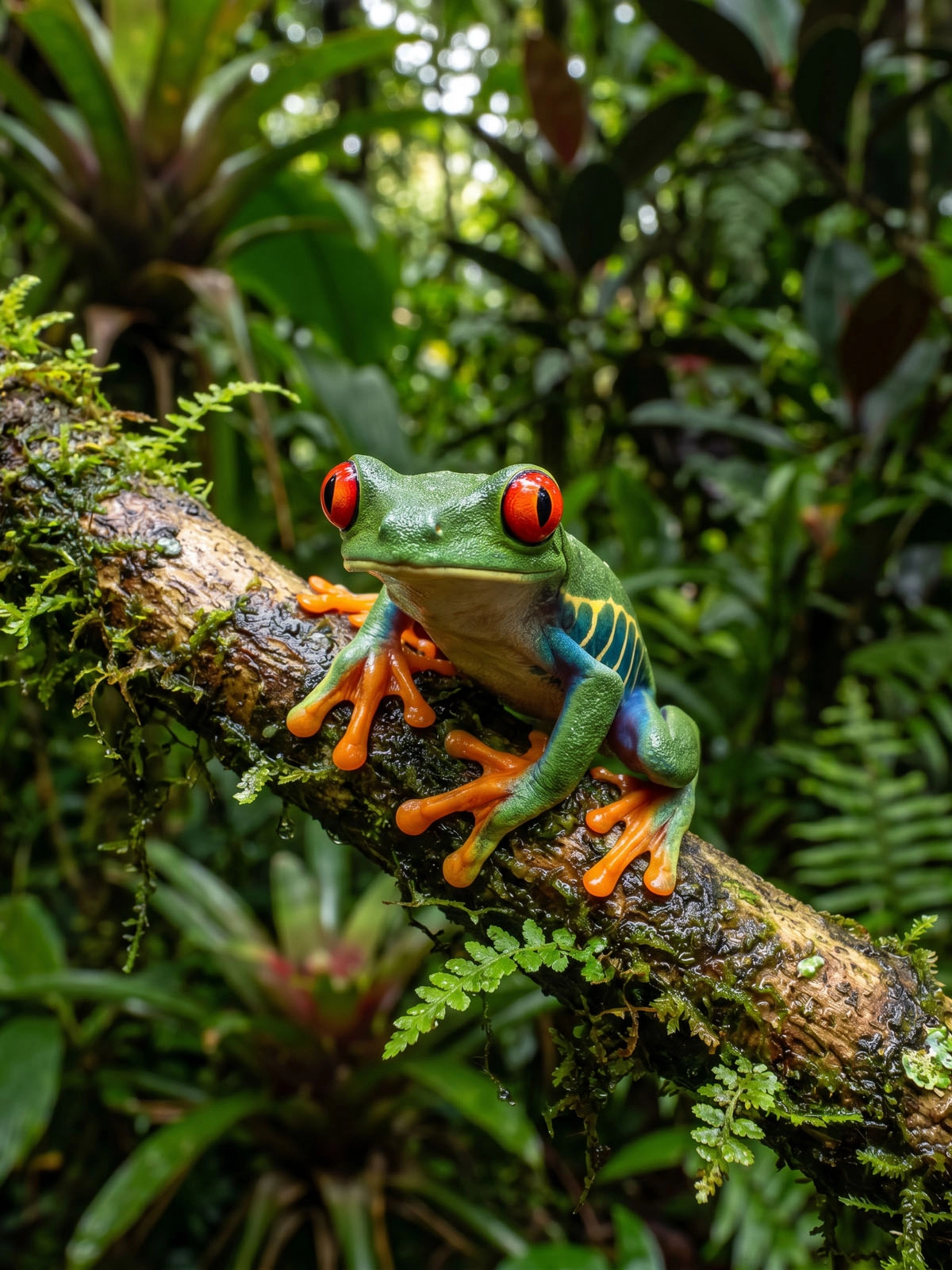 Exotischen Frosch auf Ast